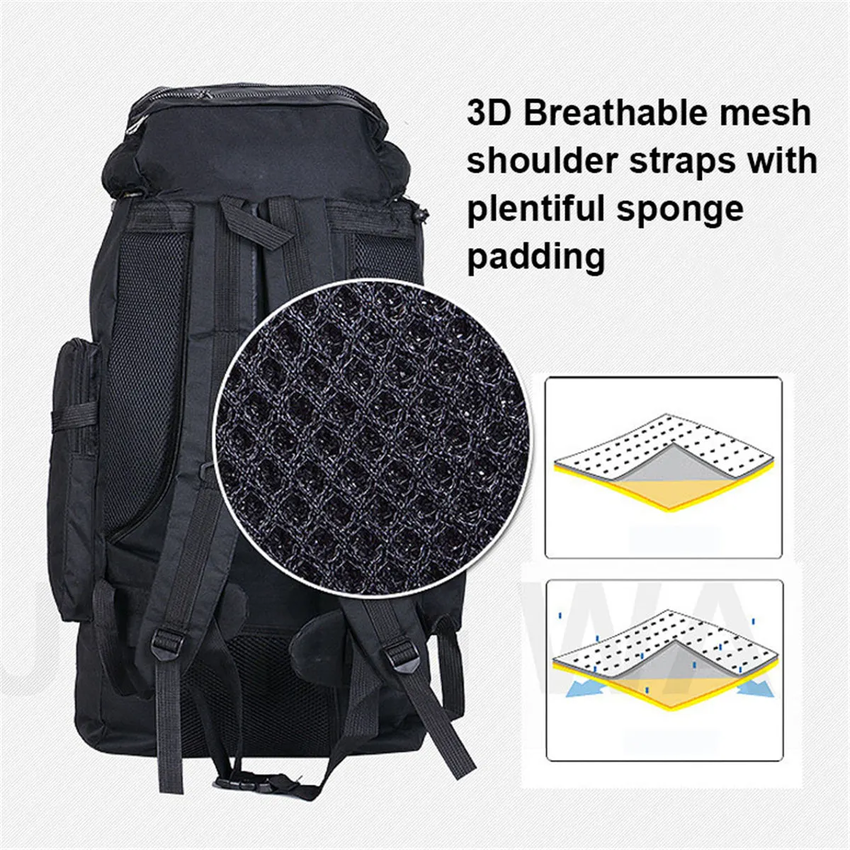 100L Red Outdoor Military Tactical Camping Backpack
