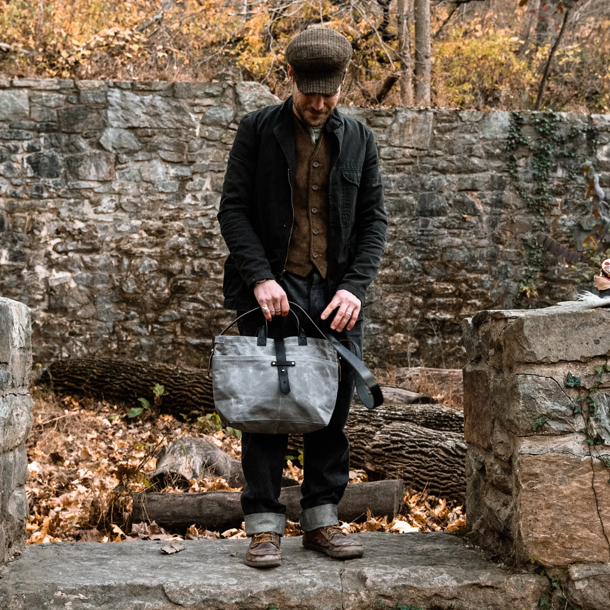 Autumn Colors: Waxed Canvas Tote