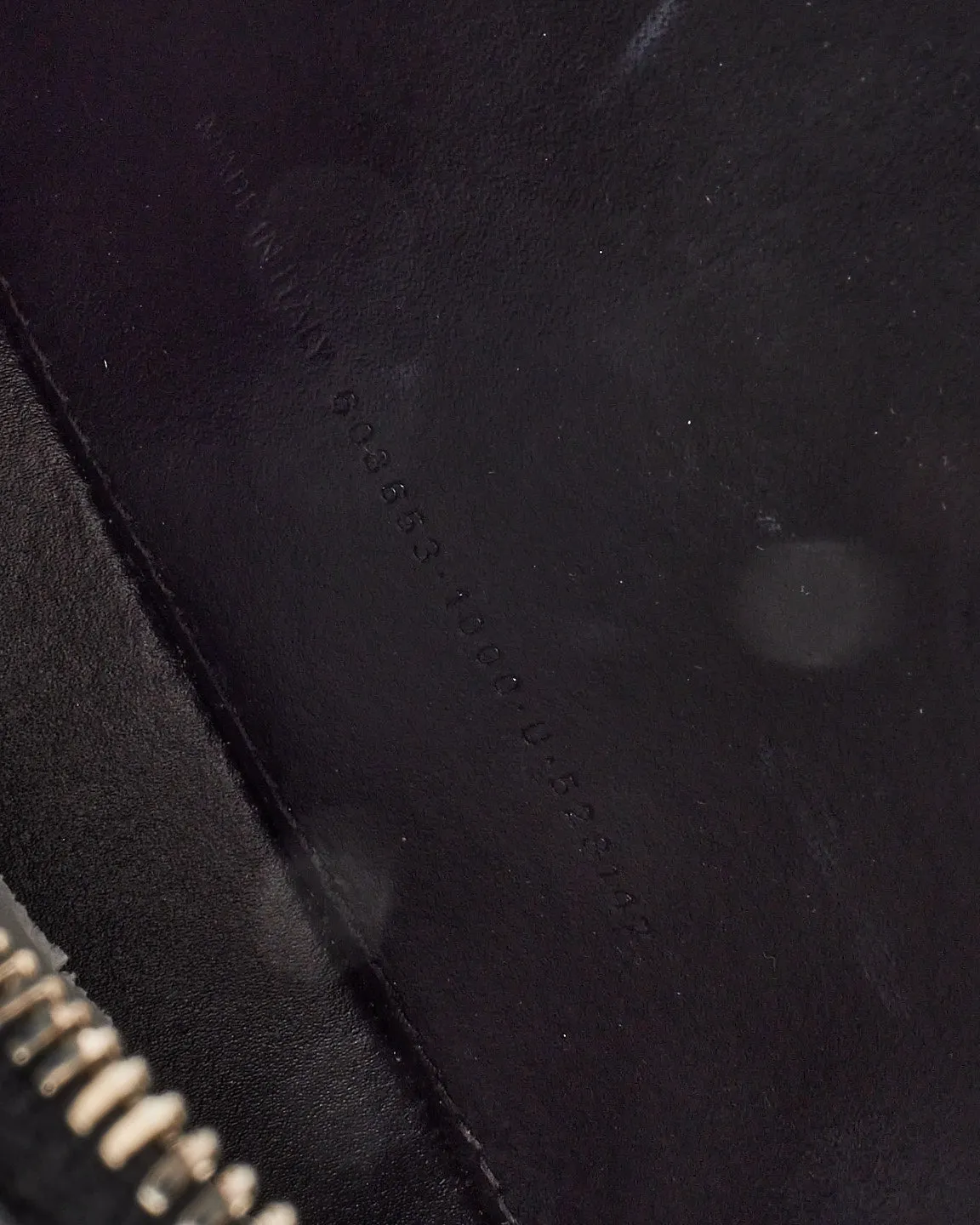 Balenciaga Black Metallic Textured Calfskin Leather Everyday XS Camera Bag