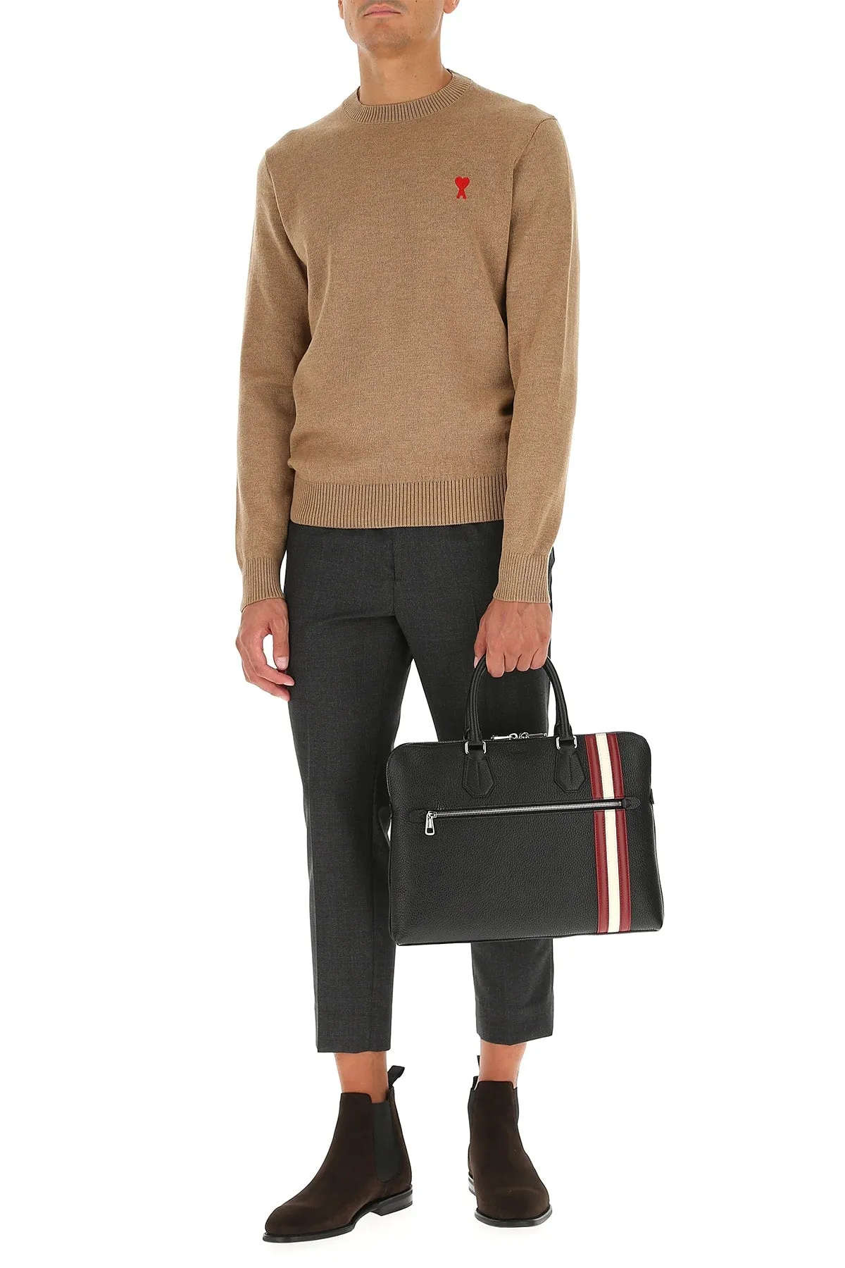 Bally Stripe Detailed Business Bag