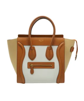 Celine Leather Tri-colour Mini Luggage Tote ASC2054