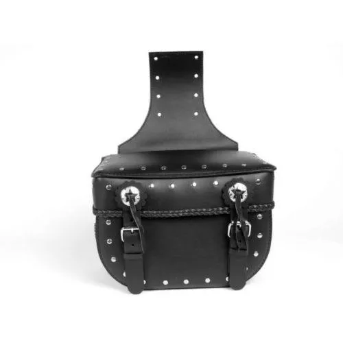 LEATHER SADDLE BAG LUGGAG AC35-TK