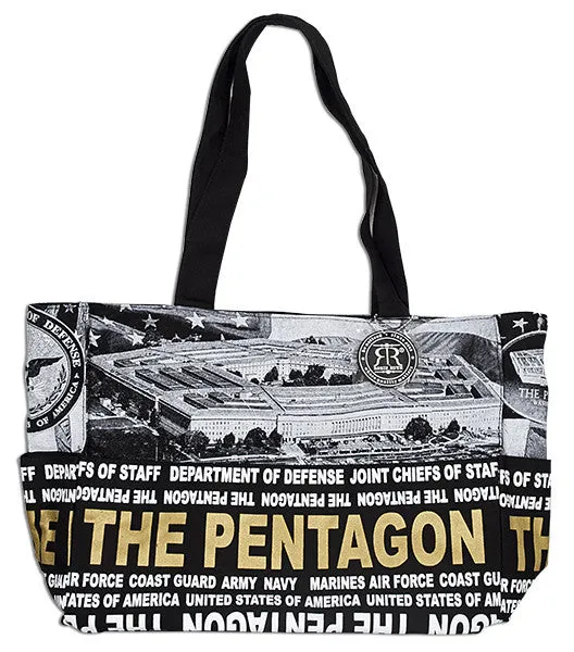 TBDC37 Robin Ruth Tote Bag - Pentagon Skyline Black/White/Gold