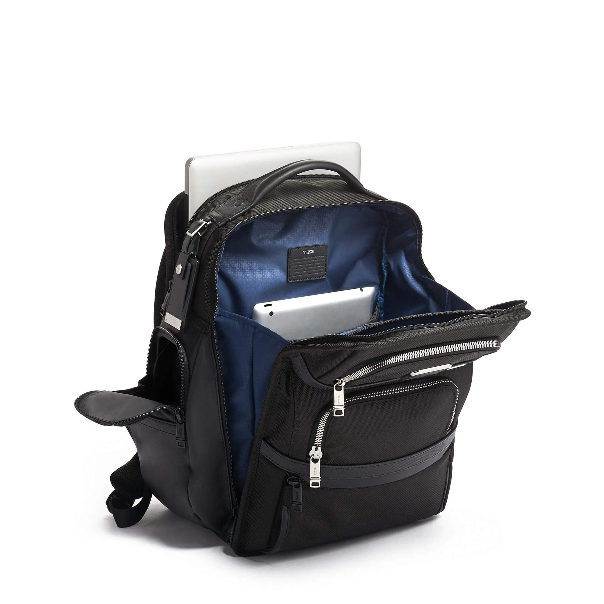 TUMI - Alpha 3 Brief Pack - 15 Inch Computer Backpack for Men and Women - Black Chrome