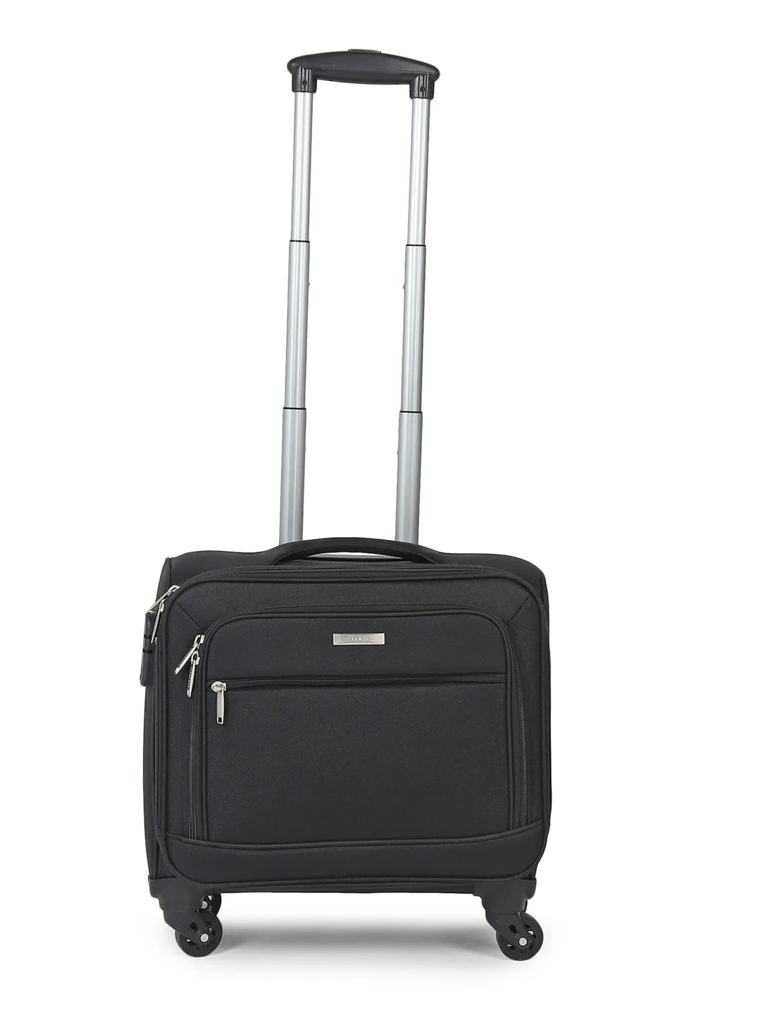 Unisex Black Overnighter Laptop Trolley Bag